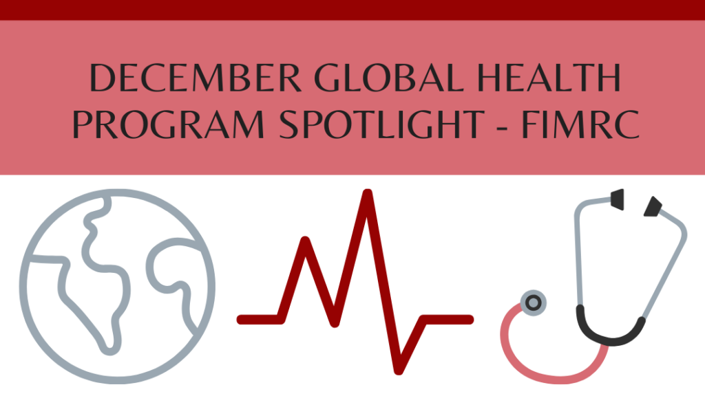 December Global Health Organization Spotlight: FIMRC