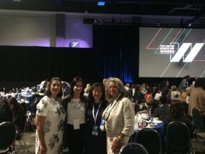 L to R Dr. Monica Basco, Dr. Saralyn Mark, Dr. Eliza Chin, Dr. Vivian Pinn