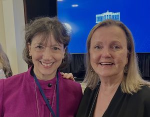 L-R: Dr. Monica Bertagnolli (Director, NIH), Lisa Tate