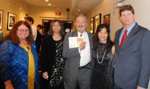 L-R: Dr. Laurel Waters, Nagin Cox (Jet Propulsion Laboratory), Peter Samuelson (Film Producer Revenge of the Nerds), Dr. Eliza Chin, Chris Carberry (Explore Mars)