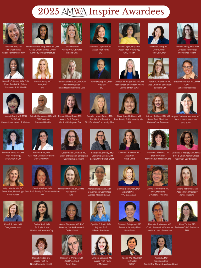 AMWA Announces 2025 INSPIRE Awardees