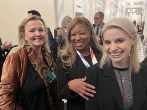 L-R: Lisa Tate with Tamar Thompson (Head, Global Corp Affairs) and Christina Hochul (Head, Strategi Alliance Dev) of Alexion
