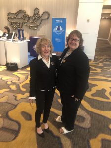 Roberta Gebhard and Nancy Church