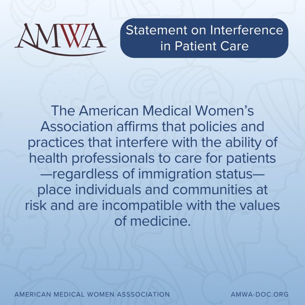 AMWA Issues Statement on Interference in Patient Care
